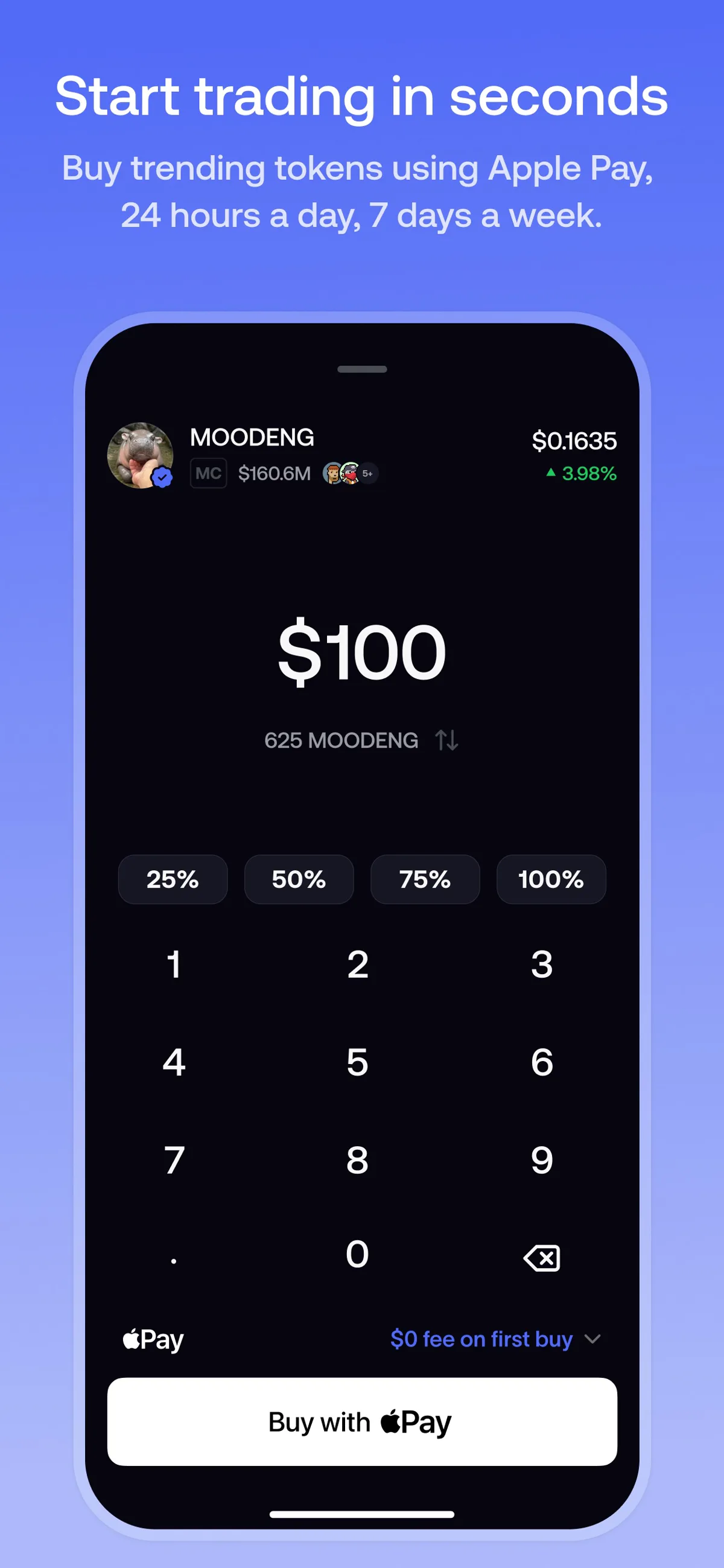 Promotional store image illustrating a FOMO buy panel, not an order placed in this review